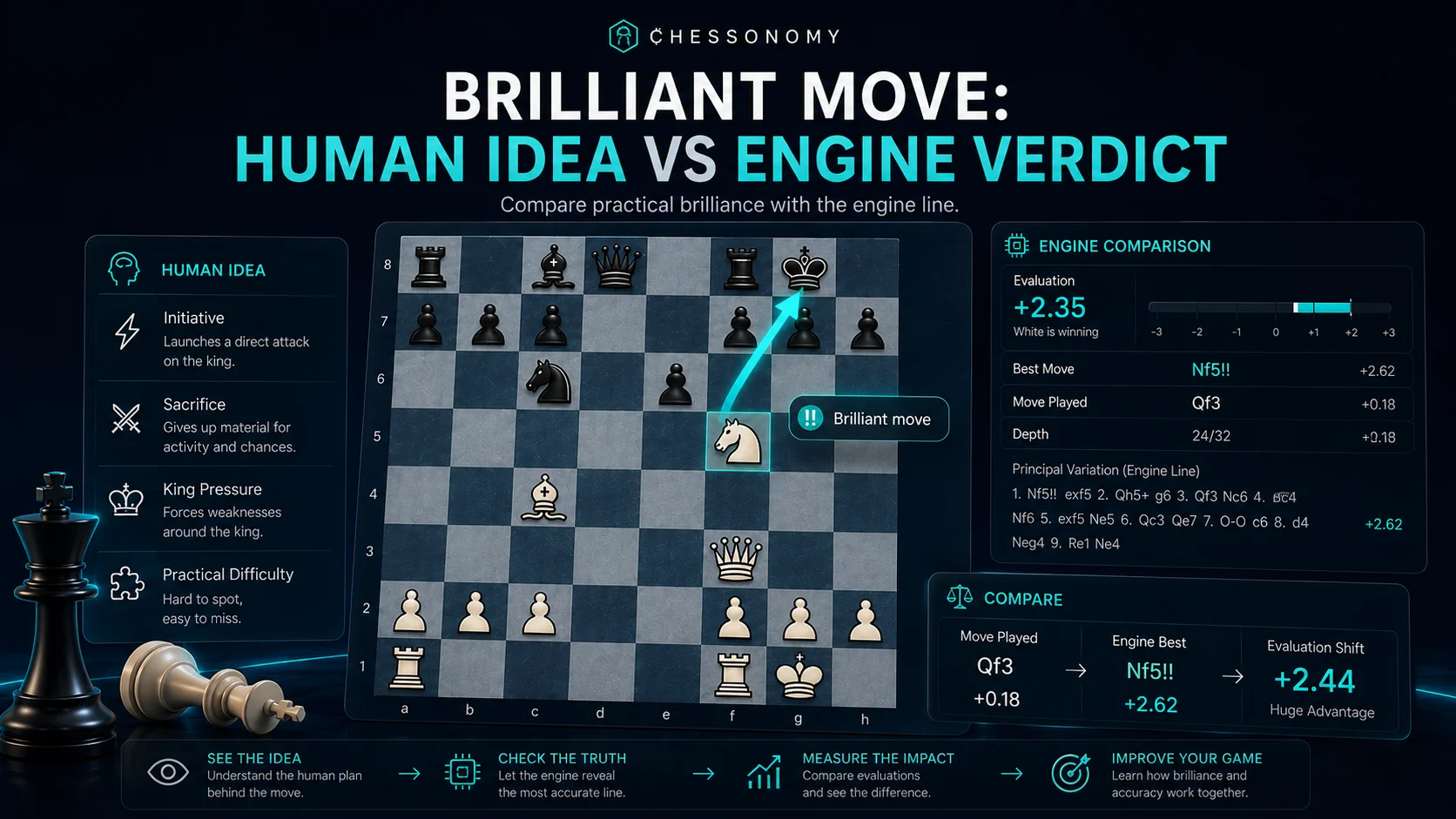 What Is a Brilliant Move in Chess? Examples | Chessonomy